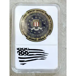 Federal Bureau of Investigation ( FBI ) Challenge Coin With Case. Fast Shipping!