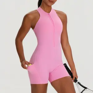 FlexCurve Active Romper – Women’s Sculpting Fitness Jumpsuit