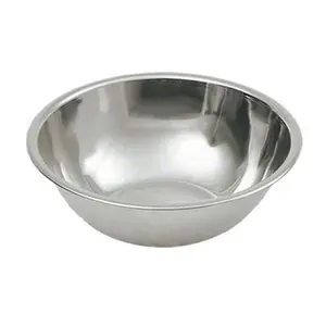 212 MAIN 5 qt. V-Shaped Stainless Steel Mixing Bowl - Stainless Steel Bowls for Kitchen Tableware with Balanced Base, Flat Bottom