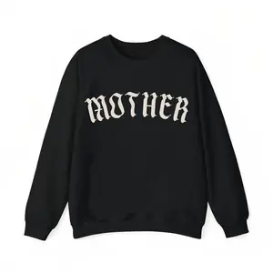 Mother Gothic Graphic Sweatshirt T-Shirt, Trendy Alternative Metal Core Shirt, Mother's Day Gift, Women's Pullover Crew Neck Top