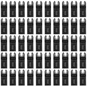 50 Pcs Professional Universal Quick Release Durable Oscillating Saw & Multi Tool Blades Fit All Models For Wood