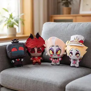 NEW 10cm/3.93in New Anime Hazbin Hotel Plush Doll Cartoon Movie Peripheral Niffty Plushie Soft Stuffed Doll Toy Gift For Kids