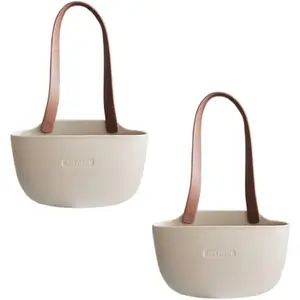 PrimPick Silicone Sponge Holder for Kitchen Sink Caddy, Saddle Faucet Caddy Sink Organizer for Sponges, Scrubbers, Soaps, Set of 2