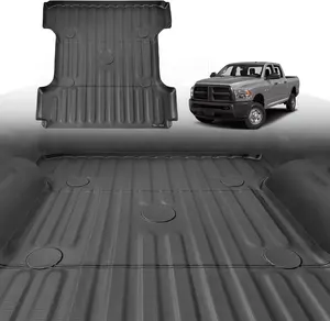 TripleAliners Truck Bed Mat Compatible with 2002-2018 Dodge RAM 1500/2500/3500 6'4" Vehicle Bed Mat floormats floormat