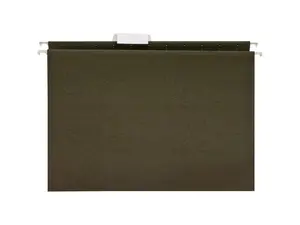 Business Source Hanging Folder 1/5 Tab Cut Letter 25/BX Standard Green 17533