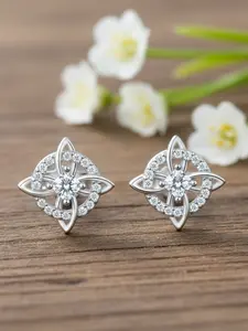 Celtic Knot Stud Earrings, Punk Style, Stainless Steel Chain, Plain Pattern, Fashion Jewelry Accessory, Gift for Women