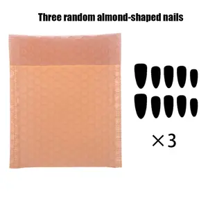 Random Three Almond Nail Art Blind Bag, Assorted Designs, Perfect for Nail Enthusiasts, Ideal Gift Idea, Surprise Element Included