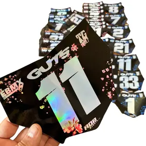 MotoCutz Plate Decal 👉 Choose Number & Color — Cherry Blossom