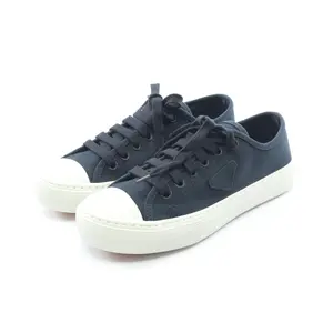Pre-owned PRADA Canvas Small Leather Goods Triangle Patch Sneakers