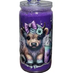 Customizable 16oz Snowglobe Tumbler