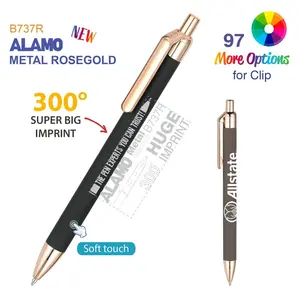 Personalized Alamo Metal Rosegold Pen Laser Engraved