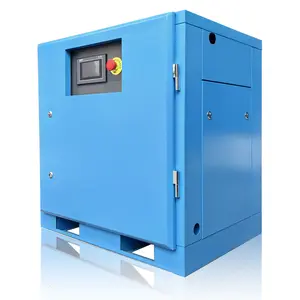 10HP 7.5KW Variable Speed Frequency Rotary Screw Air Compressor 39CFM@120PSI/230V/60Hz/1-Phase, Stationary Industrial Air Compressor