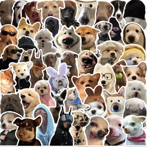 Dog Themed Sticker, 50/1000pcs Cute Cartoon Dog Sticker, Waterproof Self Adhesive Decor Paper for Gift, Greeting Card, Water Bottle, Laptop, Phone, Ornaments