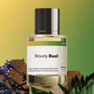 Woody Basil, Dossier, Men Perfume, Eau de Parfum, 50ml, Basil, Ginger, Bergamot, Tonka Bean, Lavender, Patchouli Woody Basil, Dossier, Men Perfume, Eau de Parfum, 50ml, Basil, Ginger, Bergamot, Tonka Bean, Lavender, Patchouli