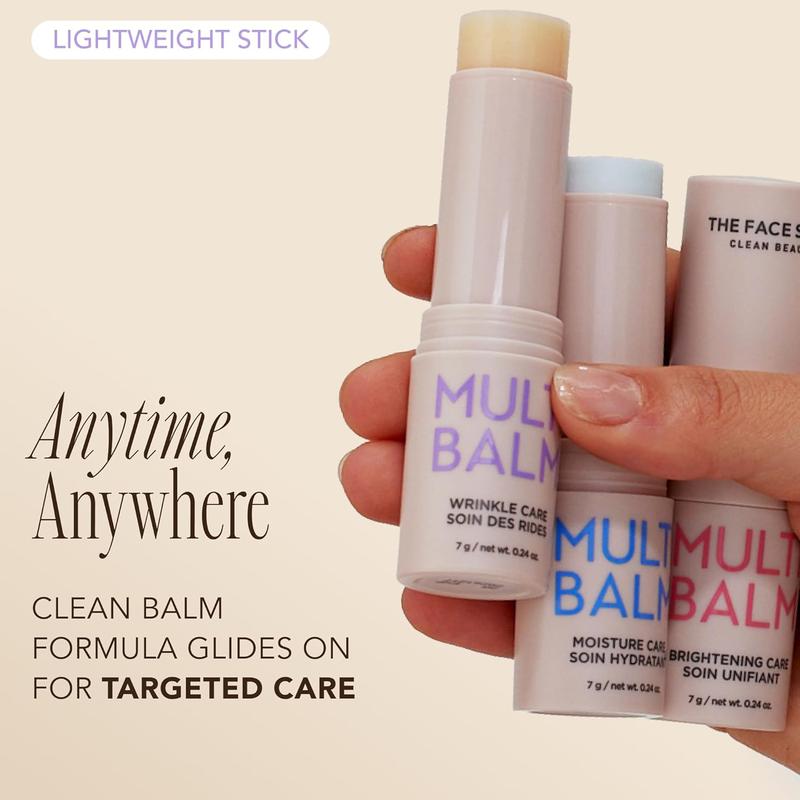 [THE FACE SHOP] Wrinkle Care Multi Balm | Fine Lines & Wrinkle Treatment Stick with Triple Firming Oil Complex & Cedrol | Smooths Skin & Improves Barrier on Forehead, Neck & Smile Lines | Non-Sticky Korean Skincare