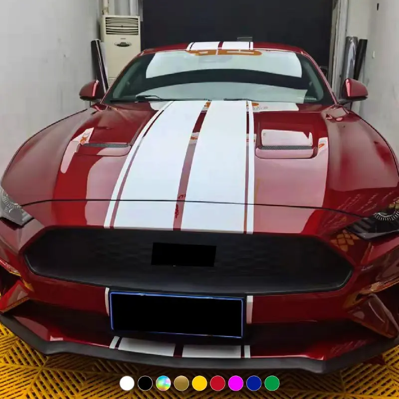 Fashionable Car Decal Strips, Parallel Line Design, PVC Material, Suitable for All Cars