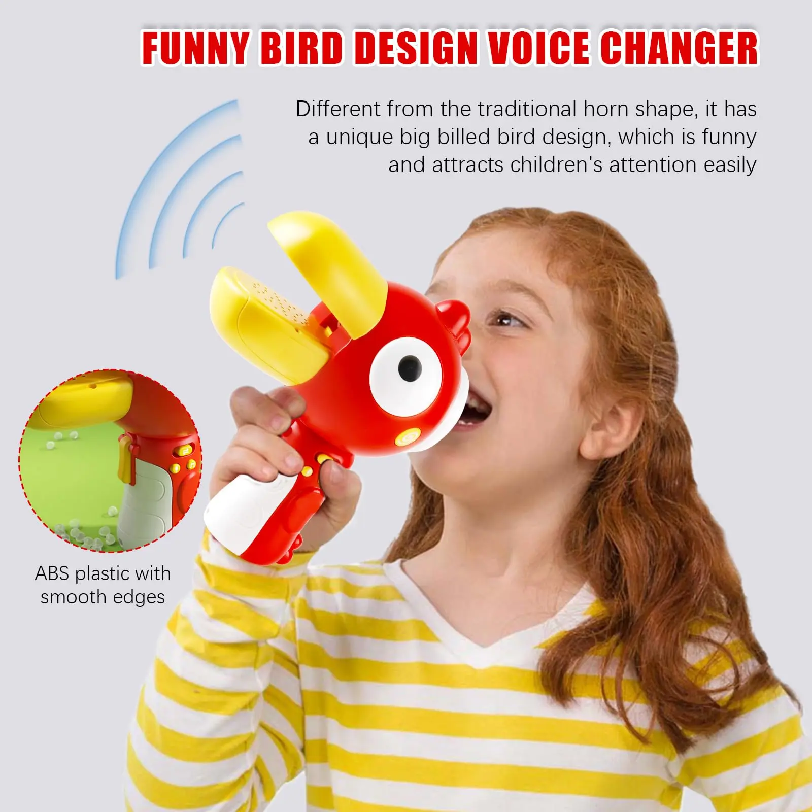 Buy one, get one free (same item) Kids' Megaphone Toy with Voice Changer - Device for Boys & Girls Voice Changer Toy,Fun Sound Amplifier for Pranks, Parties & Playtime with 3 Voice Effects
