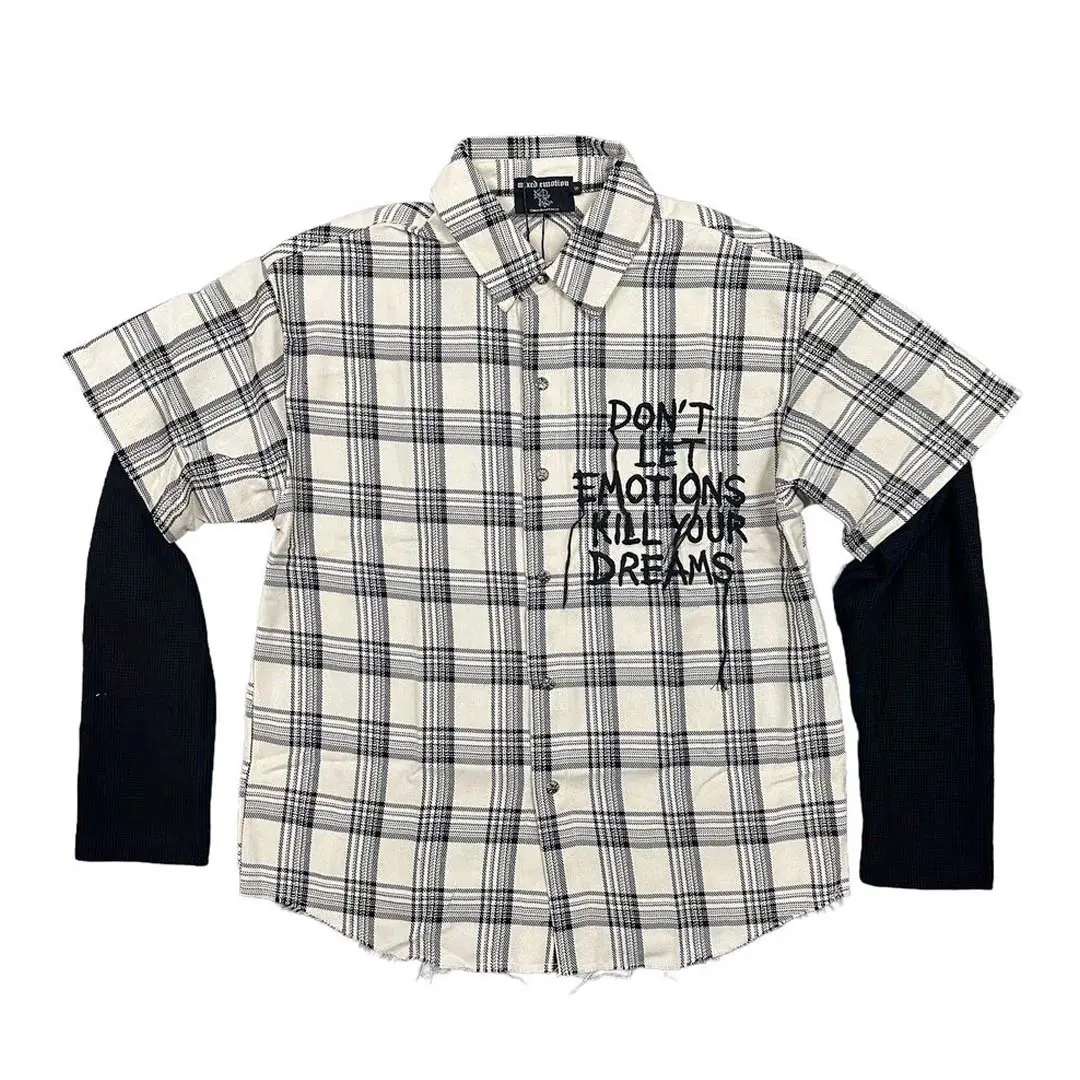 Mixed Emotions Cream Dreams Flannel Shirt