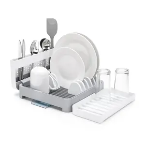Minky Homecare TS10390100 Minky Homecare Foldaway Kitchen Dish Rack White/Grey