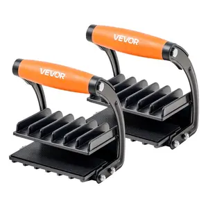 summervibes Heavy Duty Carbon Steel Plywood Carriers, 2-Pack Single-Handle Tools with 200 lbs Capacity, Adjustable Grip, Non-Slip Handle, Fits 0-1 in Thickness Drywall, Plywood, Plastic Boards