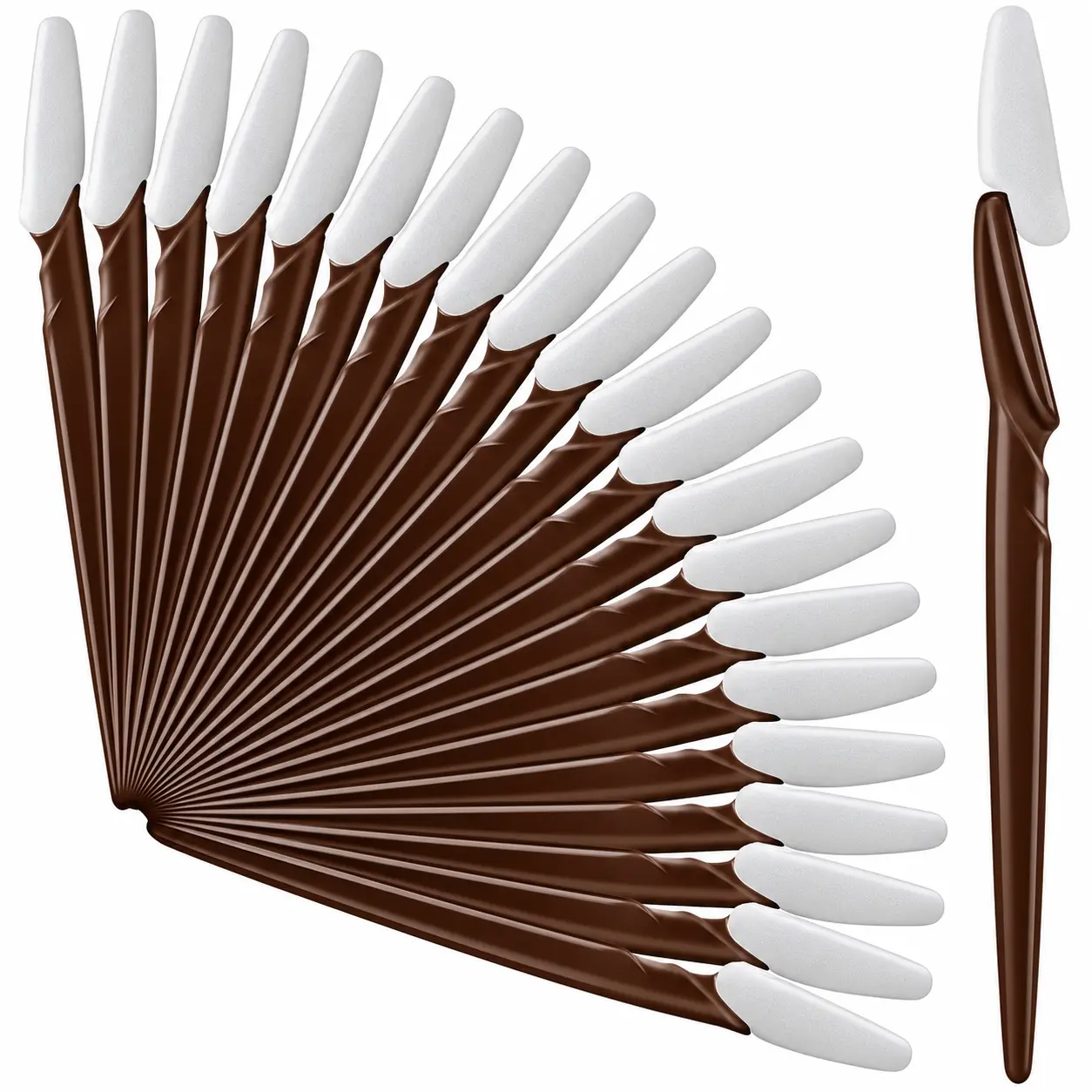 21 Pcs Eyebrow Razors, Face Razors Multipurpose, Exfoliating Dermaplaning Tools, Eyebrow Trimmers Shaver with Protective Cover, Facial Hair Removal for Women Men Body Use (Brown)