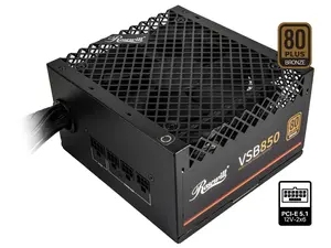 Rosewill VSB 850W 80+ Bronze, ATX 3.0 & 3.1 Compatible, Semi-Modular Power Supply, PCIe 5.1 12V-2x6 Connector, 105°C/221°F Japanese Capacitor, 120mm ICB Silent Fan - 5 Year Warranty - VSB850