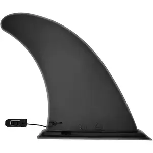 9" Paddle Board Fin Repalcement Universal, Nylon Fiberglass Reinforced, No-Tool Installation, Single Center Fin for Most Inflatable SUPs, Surfboard, Stand-up Paddleboard, Longboard