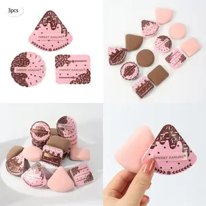 Cloud Puff Makeup Sponge for Foundation, Versatile Puff for Concealer, Blush, Eyeshadow, Water-Activated, Latex-Free, Suitable for All Skin Types, Powder Puff, Triangle Puff