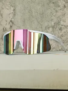 Unisex Street Trend Mirror Lens Sunglasses, Trendy Casual Sunglasses for Everyday Use, Fashion Accessories for Outdoor Activities, Mirrored Lenses