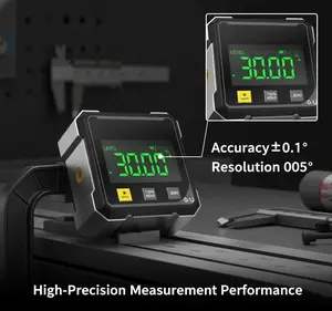 Digital Angle Finder — High Resolution (Up to 0.05°) with Backlit Display | Suitable for Woodworking & Construction Tools, Angle Gauge, Inclinometer, Plastic Construction