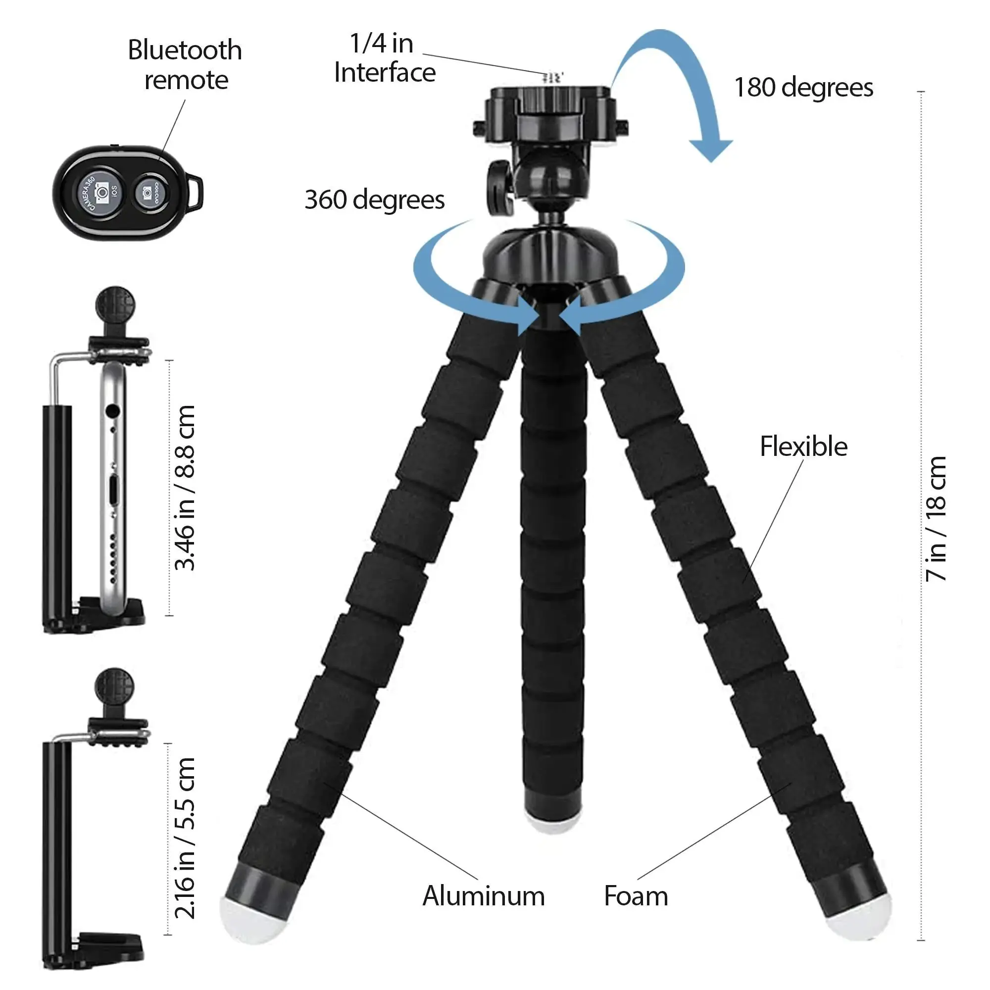 GripFlex Octopus Phone Tripod