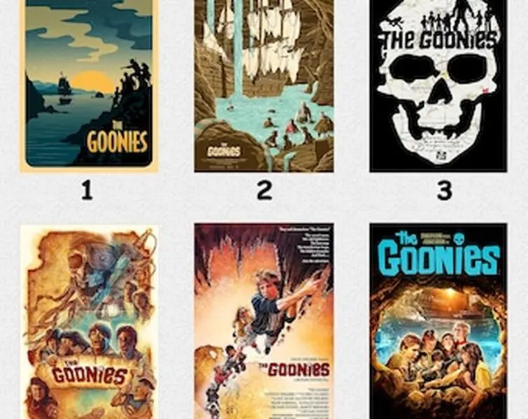 The Goonies 1985 Movie Poster| Canvas Poster| Unframed Poster| Art Poster Gifts for her/his| Artistic Gifts| Set of 6 Posters| Buy6get60%OFF