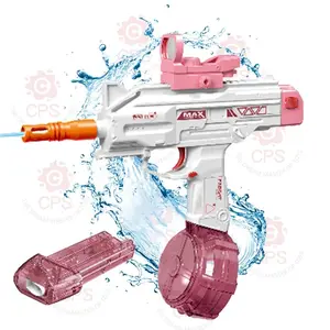 [Pool Beach Games] Electric Water Gun Large Capacity Electric Water Gun Long Range- Range Summer Pool Beach Games Outdoor Toys Gel Blaster Water Sprinkler Toy