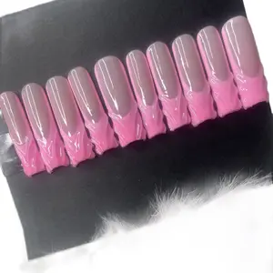 Pink era press ons nails