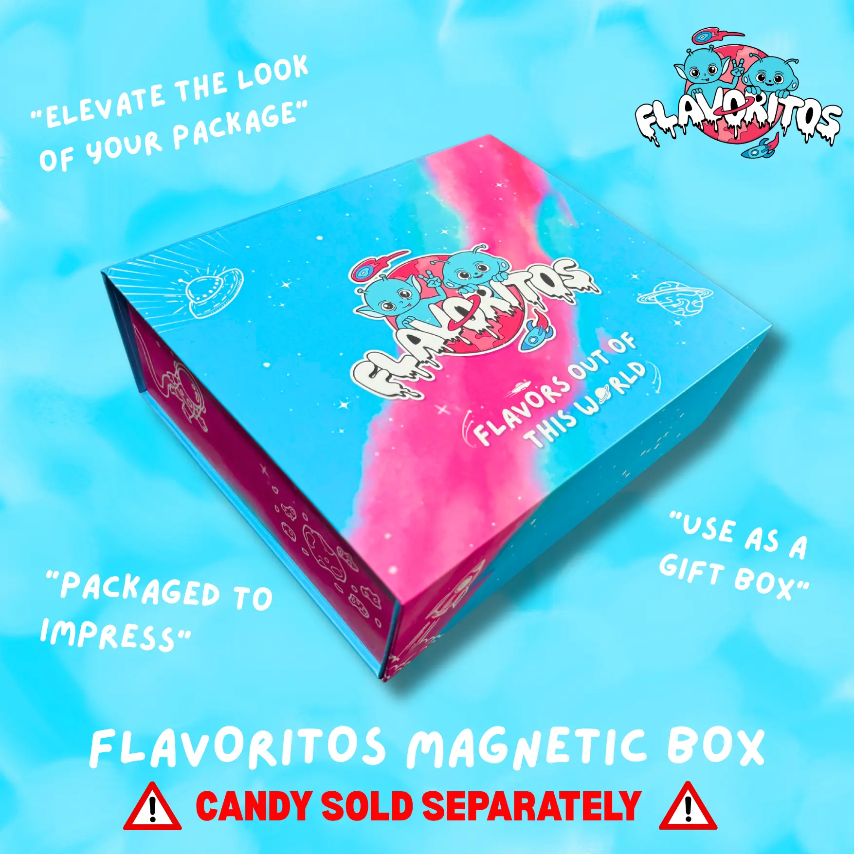 Flavoritos Magnetic Box – Premium Packaging Upgrade (Box Only Candy Sold Seperately)