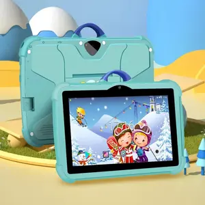 7-inch student Android WiFi Touchscreen tablet, 1 unit 1+16G learning tablet, with anti-drop protective case, educational tablet with parental controls, for learning games and leisure, learning and entertainment tablet