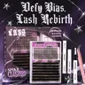 Pooplunch Spiky Wet Eyelash Extension Kit - 10-18mm Individual Cluster Set with Lash Map, Bond & Seal, Glamorous Cosmetic False Eyelashes & Adhesives for Adults