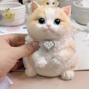Handmade fury kitten please note the photo when placing your order the kitty’s are customizable!