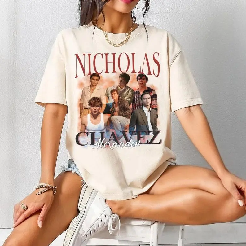 vintage chemise Nicholas Chavez, chemise Nicholas Alexander Chavez, chemise Menendez Brothers, chemise Cooper Koch, t-shirt série télévisée