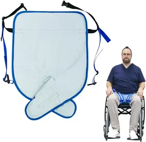 Wheelchair Seat Belt Highly Absorbent Incontinence Pad,a Pelvic Holder for Fall Prevention of Elderly Waterproof Seat Protector with Adjustable Straps. soft.