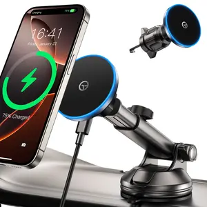 Car Apple Wireless Charger for iPhone, Fast Charging Car Phone Holder, Compatible with Multiple Models, Essential Auto Accessory