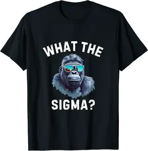 What The Sigma Shirt Funny Brainrot Meme Ironic Sigma T-Shirt - Folusoal Shop 78B0D88XG5LJ
