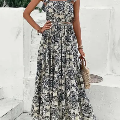 anthropologie pleated floral maxi dress Massima Pleated Maxi Dress