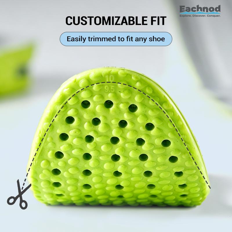 Comfortable Insoles with Air Cushion Height-Increasing Effect and Arch Support