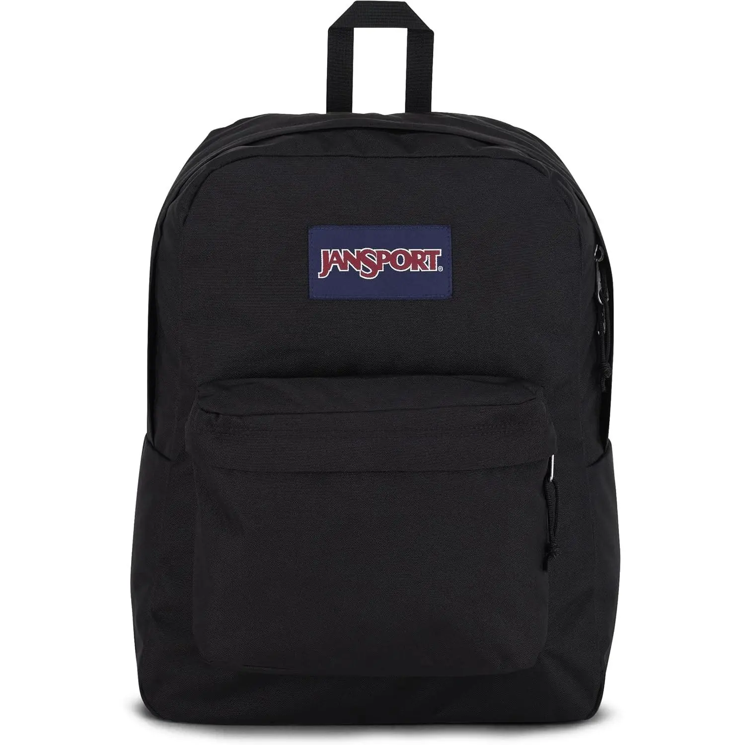 SuperBreak 1 Durable Lightweight Functional Backpack - 1 Main Compartment, Front Utility Pocket with Built-in Organizer, Premium Black Bookbag