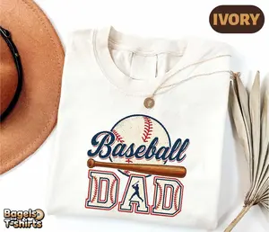 Comfort Colors Baseball Dad Shirt, Game Day Dad Tee, Baseball Father T-shirt, Sports Dad Apparel, Baseball Season Sweater, Father's Day Gift