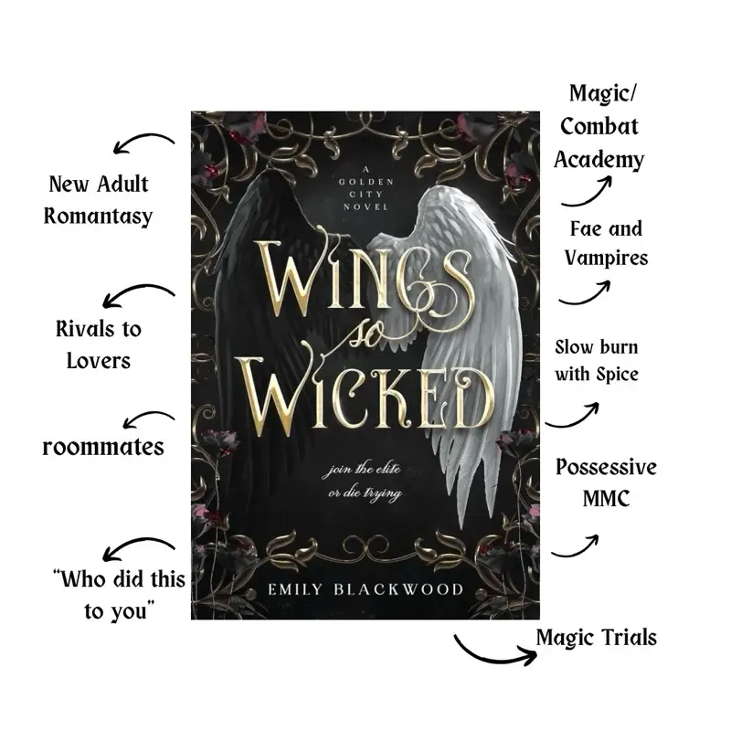 Signed Wings So Wicked Paperback with Art