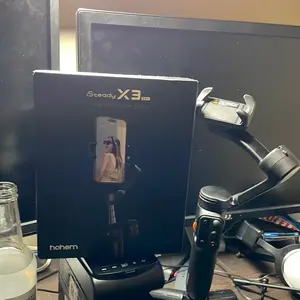 Hohem iSteady X3 SE Plus Gimbal Stabilizer for iPhone & Android AI Facial Tracking 3-Axis Foldable Vlog Stabilizer with Detachable Remote Control & Extendable Rod