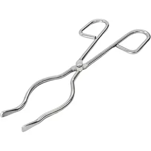 8 Inch Crucible Tongs, Stainless Steel Laboratory Clamp for Industrial and Scientific Applications