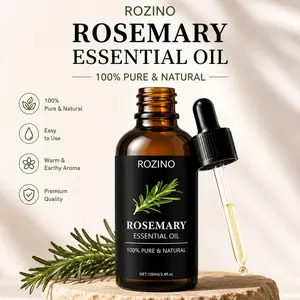Rosemary Essential Oil for Hair, Skin and Body Care, Aromatherapy Massage Oil, Diffuser Oil, Relaxation and Wellness Gift for Women and Men